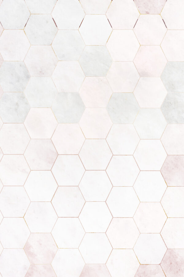 Marble pink tiles